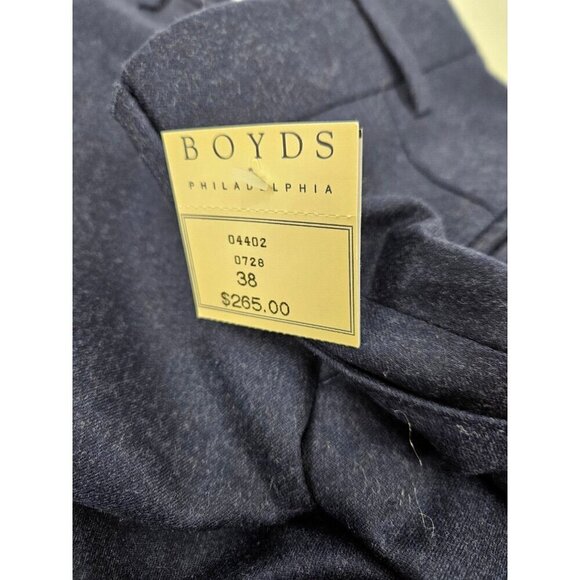 New Trussini Dark Navy Dress Pants Mens 38 Boyd's Philadelphia - Picture 3 of 6